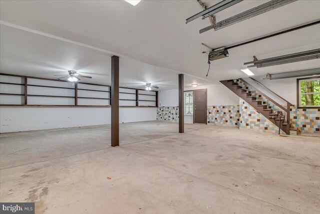 711 E Center St, Nesquehoning, PA 18240 - garage featuring a garage door opener