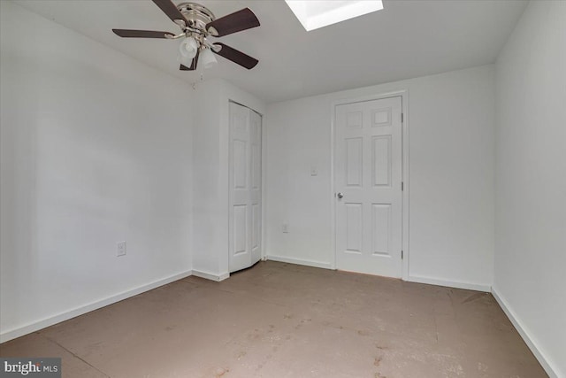 711 E Center St, Nesquehoning, PA 18240 - empty room featuring baseboards and ceiling fan