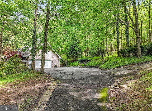 711 E Center St, Nesquehoning, PA 18240 - view of asphalt driveway featuring a view of trees