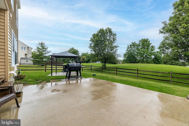 2127 Gable Ln, Quakertown, PA 18951 - view of patio with a gazebo and grilling area