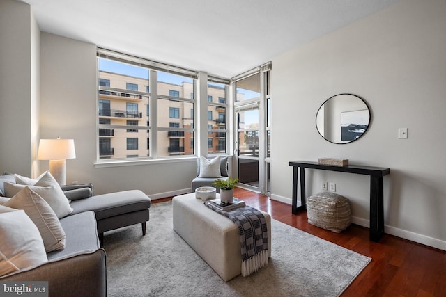 157 Fleet St Unit 1006, Oxon Hill, MD 20745 - living area featuring wood finished floors and baseboards