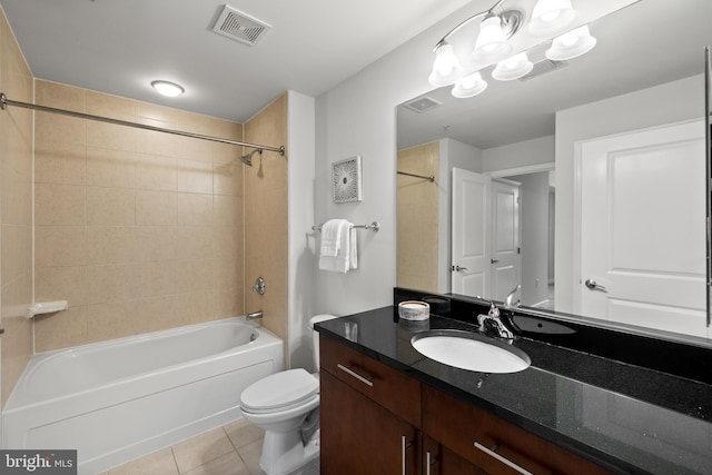 157 Fleet St Unit 1006, Oxon Hill, MD 20745 - full bath with tile patterned floors, vanity, bathtub / shower combination, and toilet