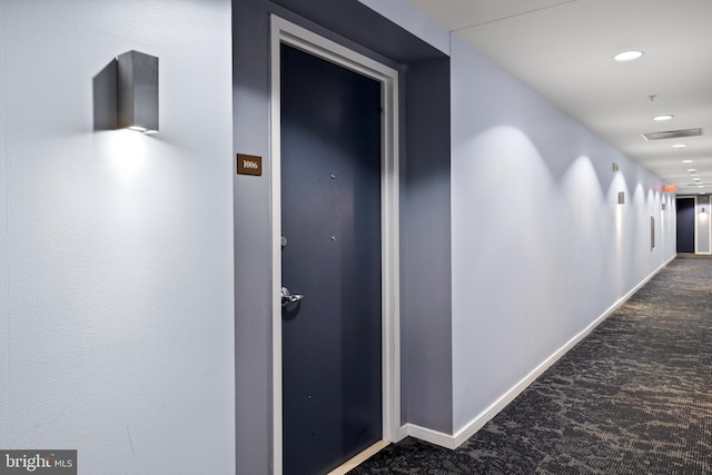 157 Fleet St Unit 1006, Oxon Hill, MD 20745 - hall with carpet, baseboards, and recessed lighting
