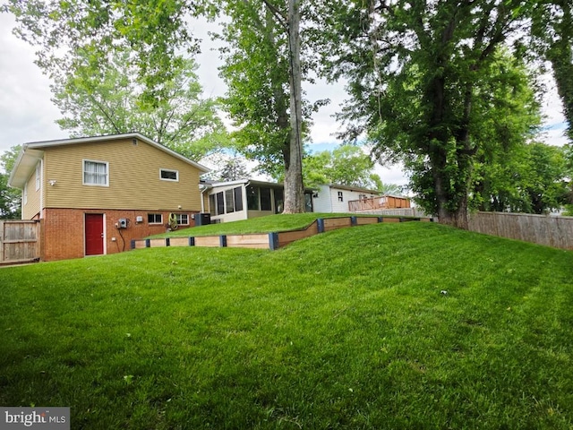 402 W Maple Ave, Sterling, VA 20164 - view of yard featuring a sunroom
