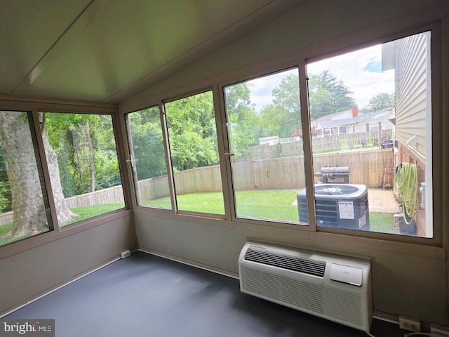 402 W Maple Ave, Sterling, VA 20164 - unfurnished sunroom featuring plenty of natural light and a wall mounted air conditioner