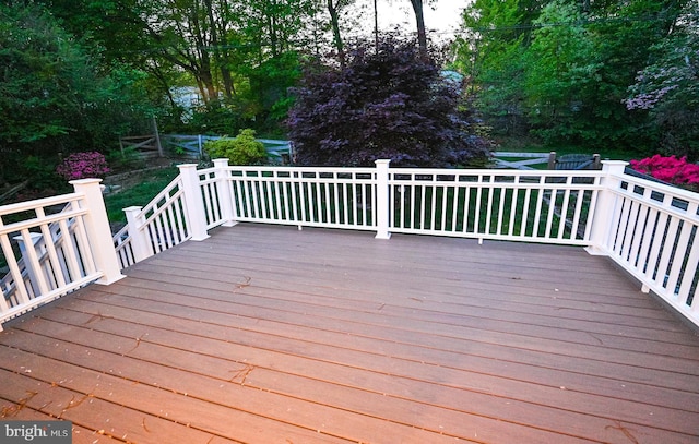 8110 Winter Blue Ct, Springfield, VA 22153 - view of wooden deck