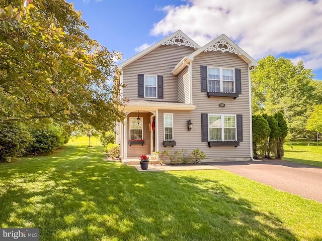 287 Stanford Pl, Newtown, PA 18940 - view of front of property with a front lawn