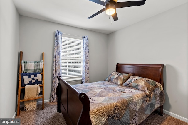 3195 Atlee Ridge Rd, New Windsor, MD 21776 - carpeted bedroom with baseboards and a ceiling fan