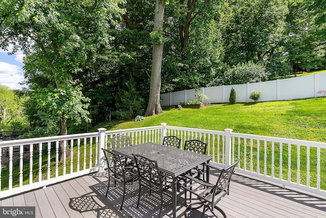 3195 Atlee Ridge Rd, New Windsor, MD 21776 - deck with outdoor dining area