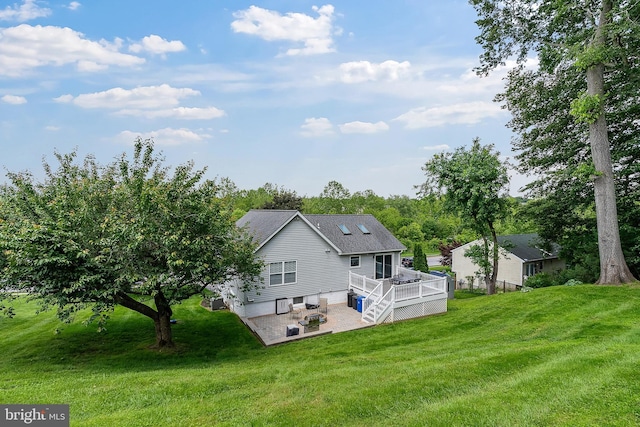 3195 Atlee Ridge Rd, New Windsor, MD 21776 - rear view of property featuring a patio area, a deck, and a yard