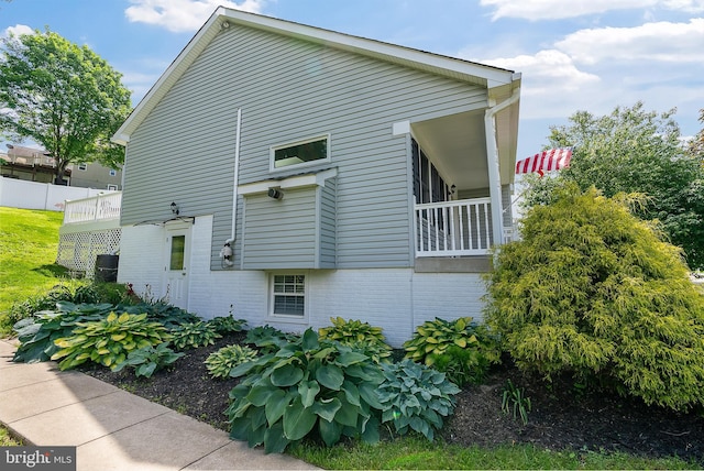 3195 Atlee Ridge Rd, New Windsor, MD 21776 - view of side of property with brick siding