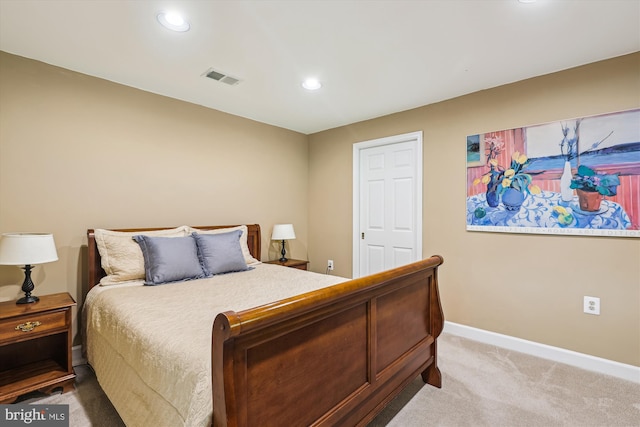 10127 Hillington Ct, Vienna, VA 22182 - bedroom featuring light colored carpet, baseboards, and recessed lighting