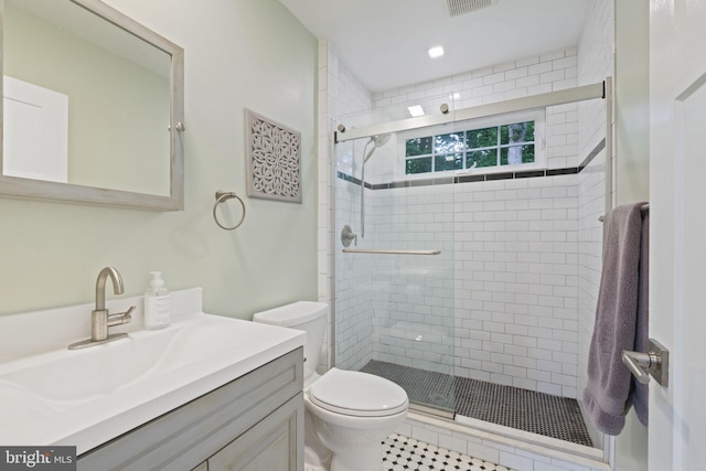 850 Still Creek Ln, Gaithersburg, MD 20878 - full bath featuring toilet, vanity, and a shower stall