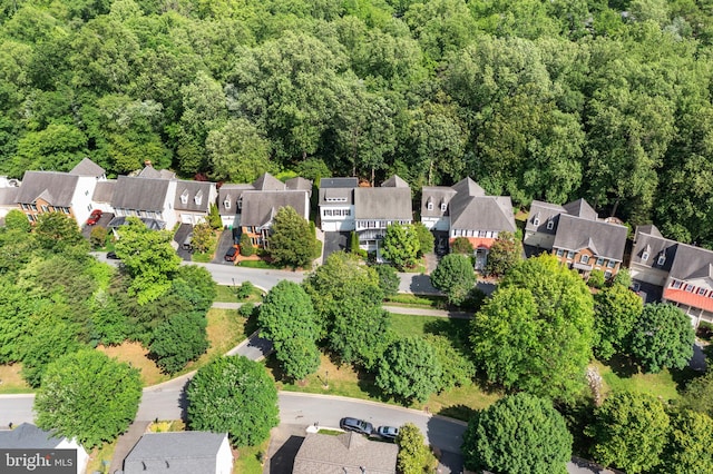 850 Still Creek Ln, Gaithersburg, MD 20878 - aerial perspective of suburban area with a heavily wooded area