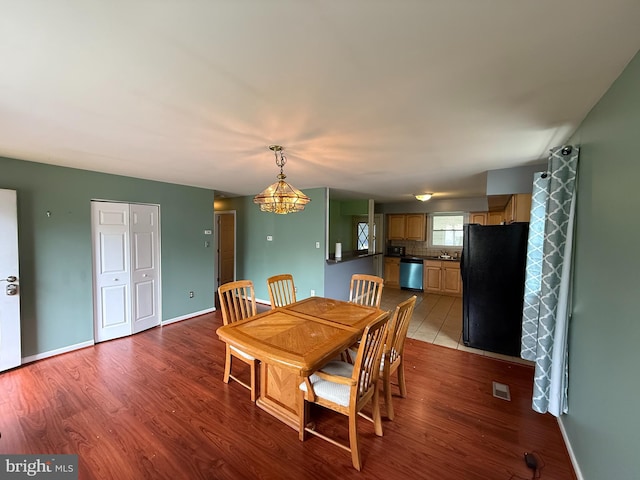1236 Whittier Ave, Bensalem, PA 19020 - dining area with wood finished floors and baseboards
