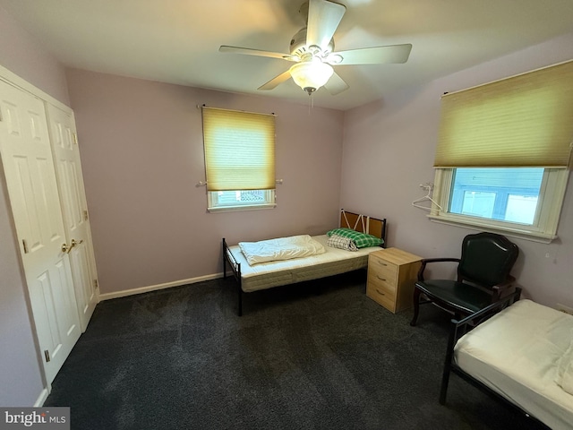 1236 Whittier Ave, Bensalem, PA 19020 - carpeted bedroom featuring ceiling fan