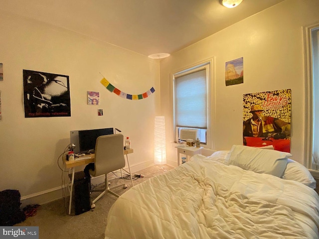 1527 Page St, Philadelphia, PA 19121 - bedroom featuring cooling unit, carpet flooring, baseboards, and a desk