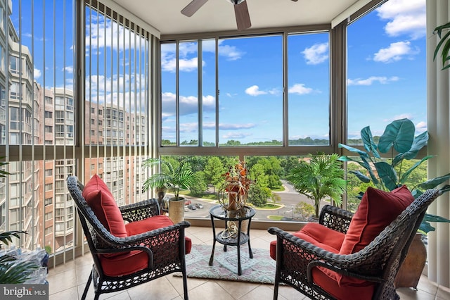 3100 N Leisure World Blvd Unit 716, Silver Spring, MD 20906 - sunroom featuring expansive windows and tile patterned flooring