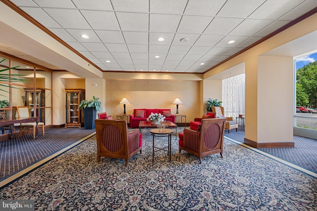 3100 N Leisure World Blvd Unit 716, Silver Spring, MD 20906 - building lobby with ornamental molding and recessed lighting