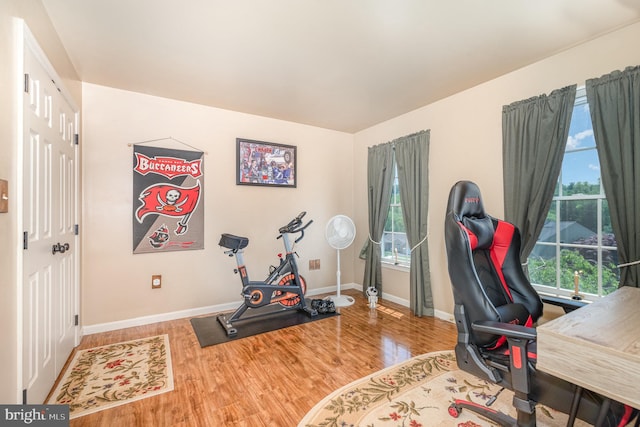 412 Hemlock Dr, New Cumberland, PA 17070 - office area with wood finished floors and baseboards