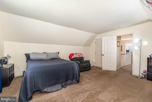 412 Hemlock Dr, New Cumberland, PA 17070 - carpeted bedroom with vaulted ceiling and baseboards