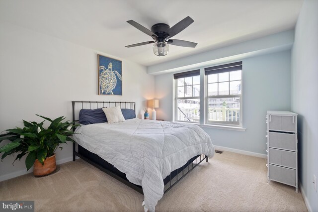 9629 Glassy Creek Way, Upper Marlboro, MD 20772 - carpeted bedroom featuring baseboards and a ceiling fan