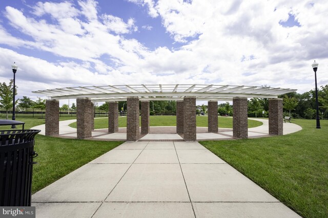 9629 Glassy Creek Way, Upper Marlboro, MD 20772 - view of property's community with a lawn and a pergola