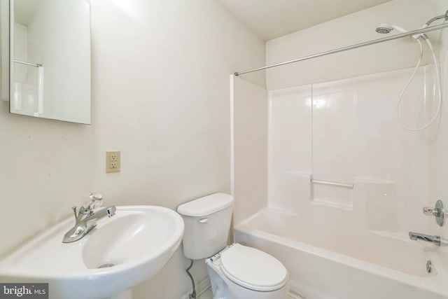 22 Regents Ct, Bensalem, PA 19020 - full bathroom with bathtub / shower combination, toilet, and a sink