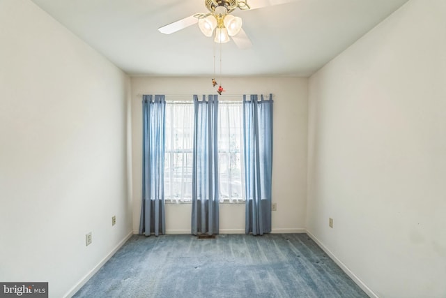 22 Regents Ct, Bensalem, PA 19020 - carpeted spare room featuring ceiling fan and baseboards