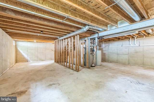 22 Regents Ct, Bensalem, PA 19020 - unfinished basement featuring gas water heater