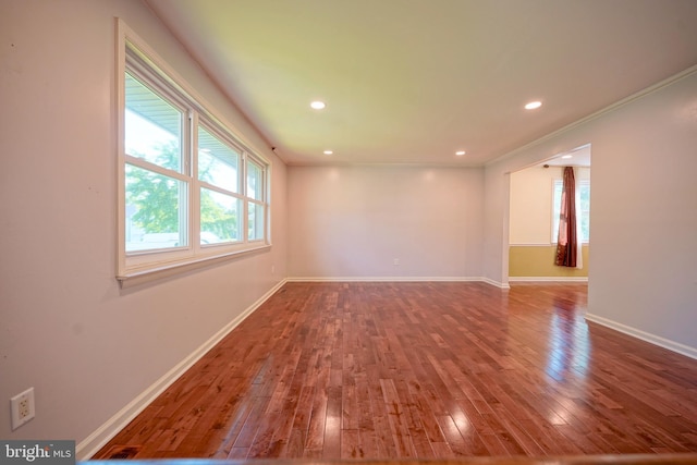 30 Lancelot Ln, Mount Laurel, NJ 08054 - empty room featuring hardwood / wood-style flooring, baseboards, and recessed lighting