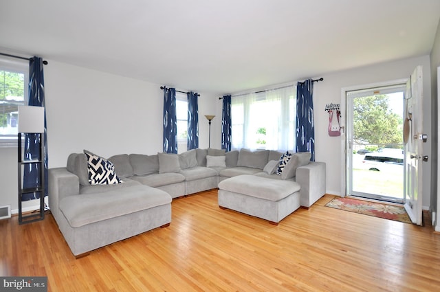 812 Jenkintown Rd, Elkins Park, PA 19027 - living area with wood finished floors and plenty of natural light
