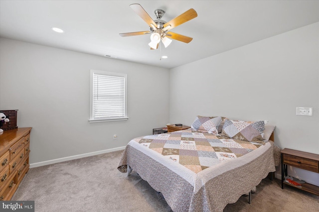 36032 Double Bridges Rd, Frankford, DE 19945 - bedroom with carpet floors, a ceiling fan, and recessed lighting