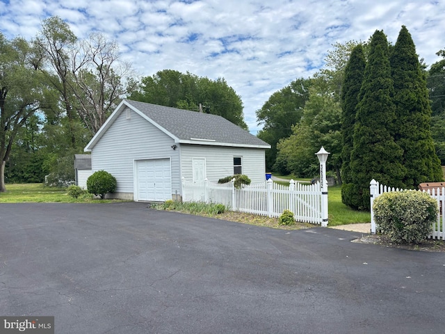 36032 Double Bridges Rd, Frankford, DE 19945 - detached garage featuring asphalt driveway