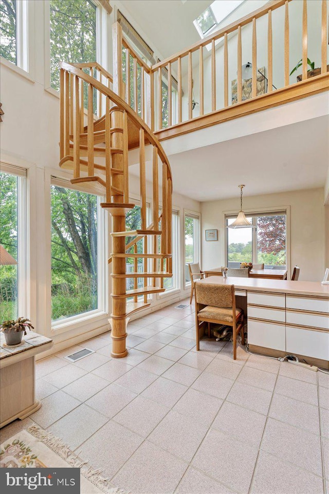 3 White Horse Ln, Spring City, PA 19475 - stairway featuring a high ceiling