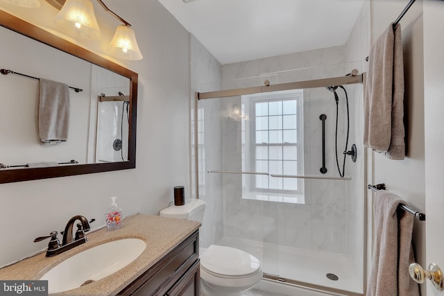 3331 Lakeside View Dr Unit 6-8, Falls Church, VA 22041 - bathroom featuring vanity, toilet, and a stall shower