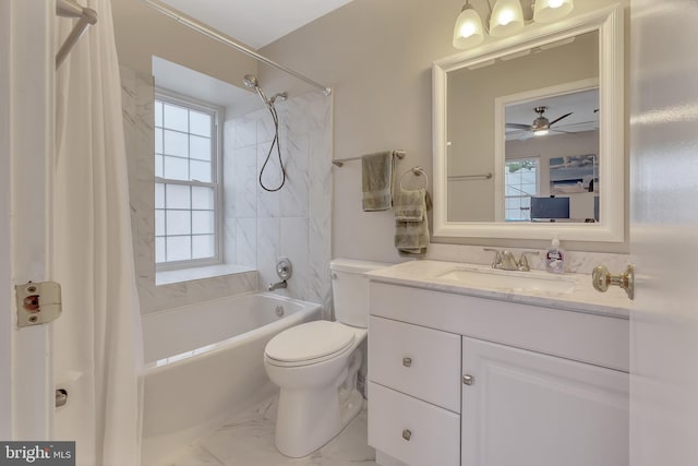 3331 Lakeside View Dr Unit 6-8, Falls Church, VA 22041 - full bath featuring shower / bath combination with curtain, vanity, healthy amount of natural light, and toilet