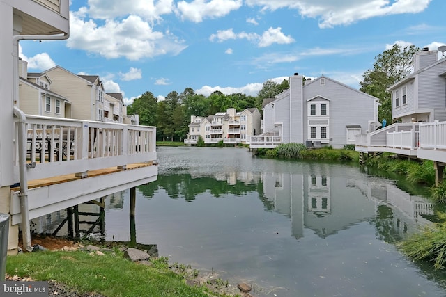 3331 Lakeside View Dr Unit 6-8, Falls Church, VA 22041 - dock area with a deck with water view and a residential view