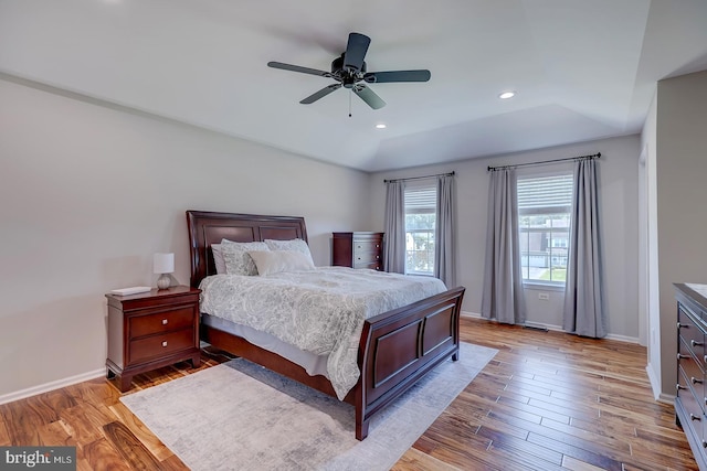229 Lakshman Trl, Dover, DE 19904 - bedroom featuring wood finished floors, baseboards, recessed lighting, and ceiling fan