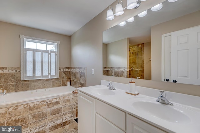229 Lakshman Trl, Dover, DE 19904 - bathroom featuring a bath and double vanity