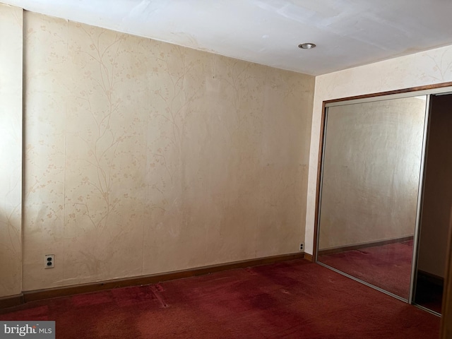 914 Fernon St, Philadelphia, PA 19148 - unfurnished bedroom with carpet flooring, a closet, and baseboards