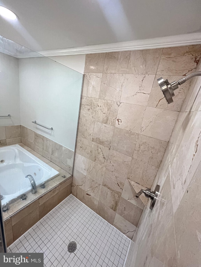 930 Chesaco Ave, Baltimore, MD 21237 - full bath featuring a garden tub and a tile shower