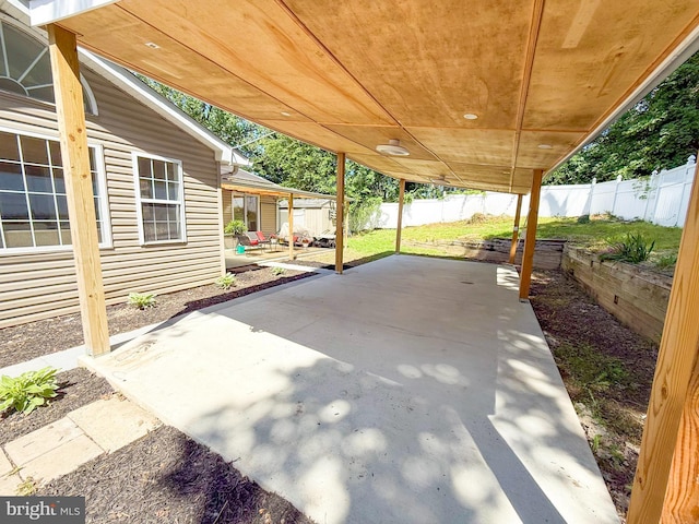 930 Chesaco Ave, Baltimore, MD 21237 - fenced backyard with a patio area