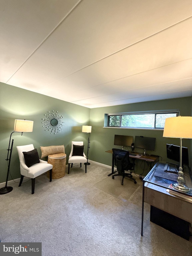 128 Roberts Ln Unit 100, Alexandria, VA 22314 - carpeted home office featuring baseboards
