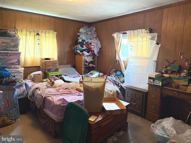67 Fairfield St, Carlisle, PA 17013 - bedroom featuring multiple windows and wood walls