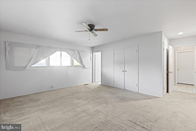 43 Windsor Ln, Willingboro, NJ 08046 - unfurnished bedroom with carpet floors and a ceiling fan