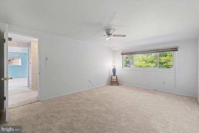 43 Windsor Ln, Willingboro, NJ 08046 - carpeted empty room featuring ceiling fan and baseboards