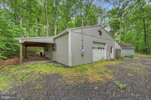 1420 Fishel Rd, Winchester, VA 22602 - garage with a detached garage and driveway