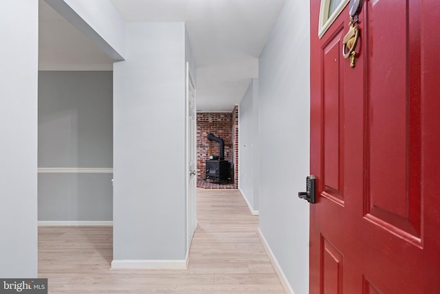 1420 Fishel Rd, Winchester, VA 22602 - hallway featuring light wood-type flooring and baseboards