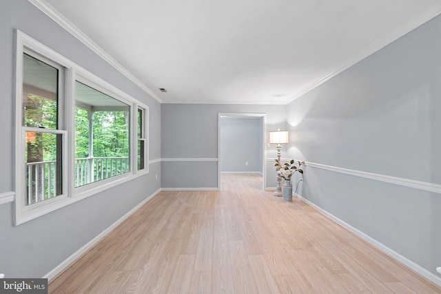 1420 Fishel Rd, Winchester, VA 22602 - empty room with light wood-type flooring, baseboards, and crown molding